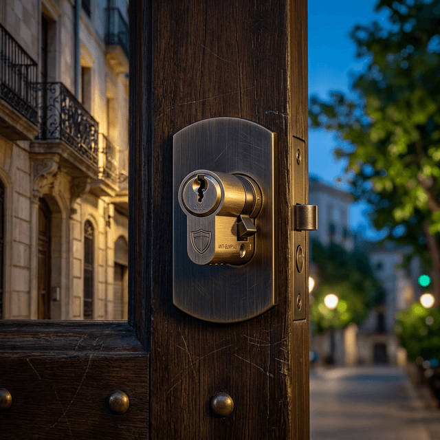 Instalación de cerradura antibumping premium en Girona