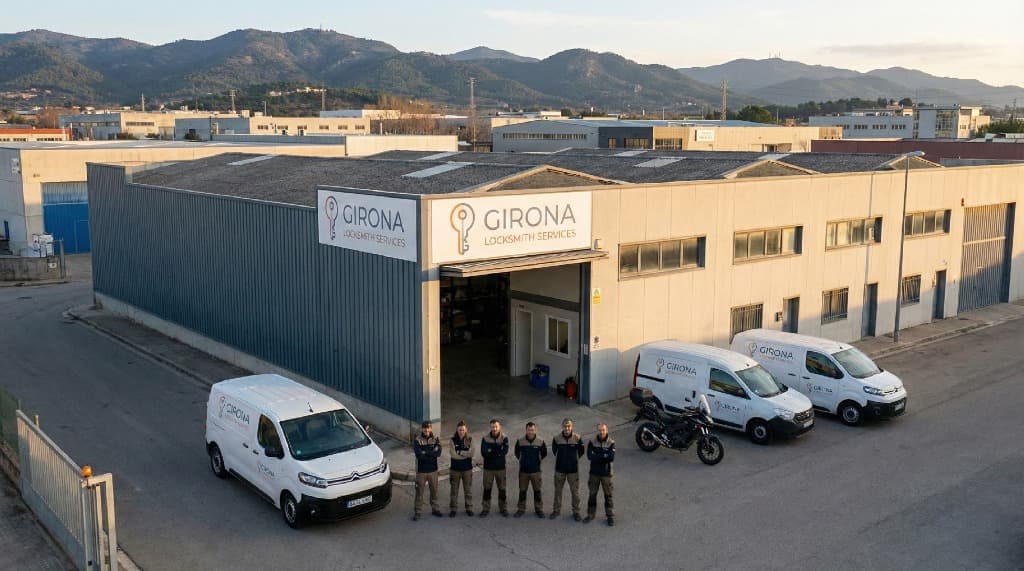Sede central, oficinas y almacén logístico de Cerrajeros Girona